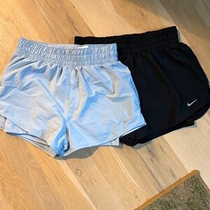 Nike Sky Blue and Black Shorts
